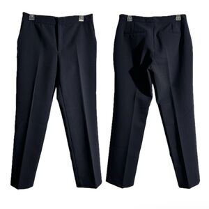 Zara Basic Navy Straight Leg Trousers, US 8/EU 40